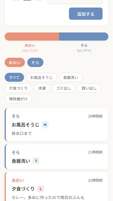 Devotionの画面